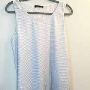 Striped Lace Tank Top